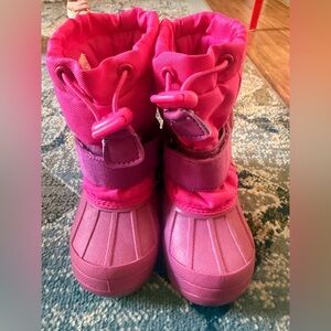 Cozy Pink Kids Snow Boots